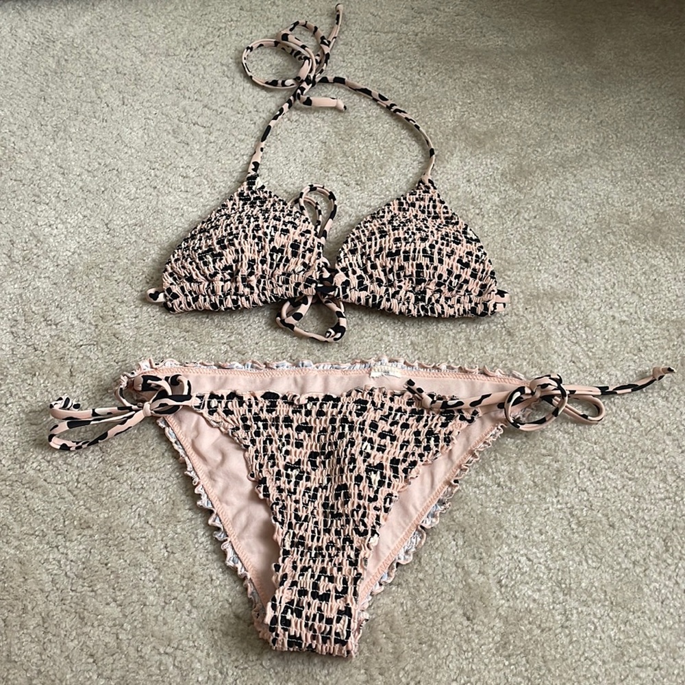 Hollister Leopard Print Bikini Set